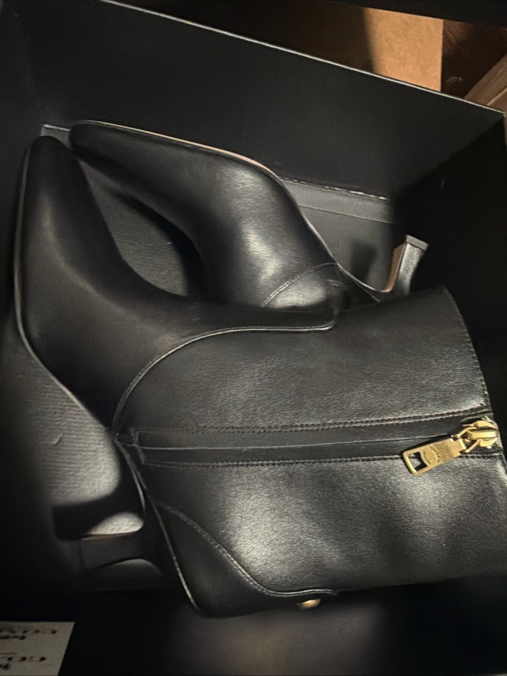 Coach Cbp25 boots women Sz 8 Black - Picture 3 of 9